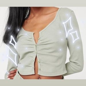 💖BROWN Cropped Cardigan